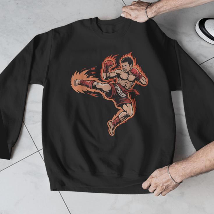 Muay Thai Mongkol Headband Minimal Clean Art Fighter Men Graphic Sweatshirt Muay Thai Mongkol Headband Minimal Clean Art Fighter Men Graphic Sweatshirt
