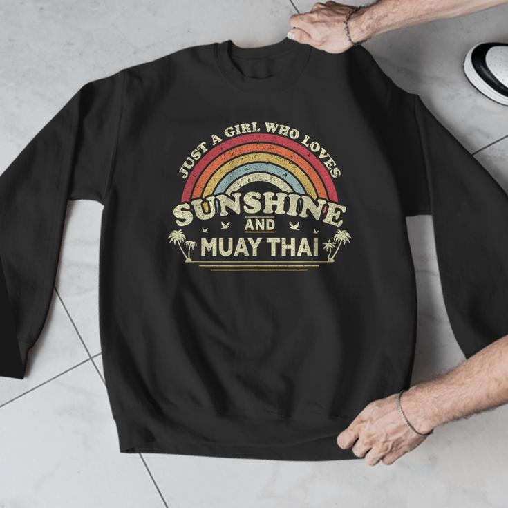 Muay Thai Shirt A Girl Who Loves Sunshine And Muay Thai Men Graphic Sweatshirt Muay Thai Shirt A Girl Who Loves Sunshine And Muay Thai Men Graphic Sweatshirt