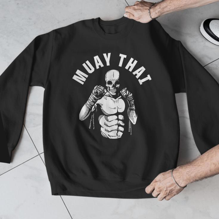 Muay Thai Skeleton Fighter MMA Club Coach Martial Arts Fight Men Graphic Sweatshirt Muay Thai Skeleton Fighter MMA Club Coach Martial Arts Fight Men Graphic Sweatshirt