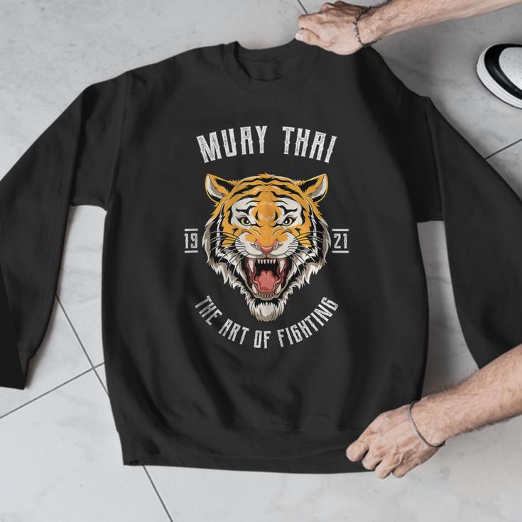 Muay Thai Tiger Thai Boxing Men Graphic Sweatshirt Muay Thai Tiger Thai Boxing Men Graphic Sweatshirt
