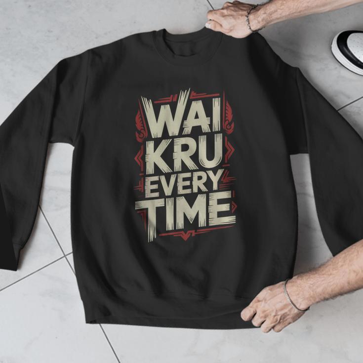 Muay Thai Wai Kru Respect Ritual Ceremony Fighter Identity Men Graphic Sweatshirt