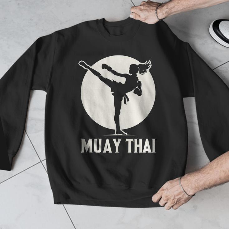 Muay Thai Woman Image Men Graphic Sweatshirt Muay Thai Woman Image Men Graphic Sweatshirt