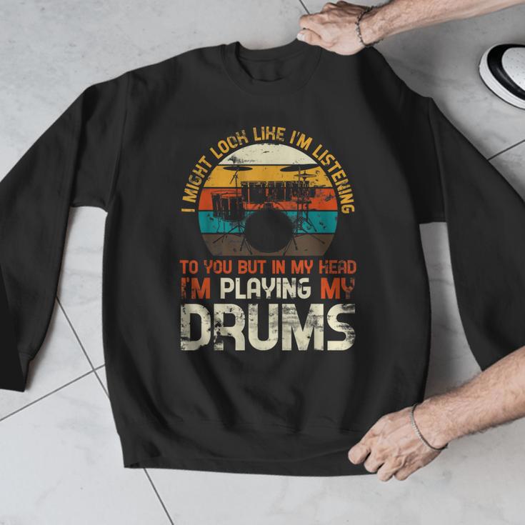 Musician Drummer Music Lover Drum Kit Men Graphic Sweatshirt Musician Drummer Music Lover Drum Kit Men Graphic Sweatshirt