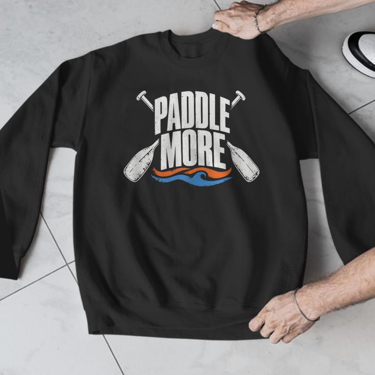 Paddle More Kayak Canoe Paddling Graphic Men Graphic Sweatshirt