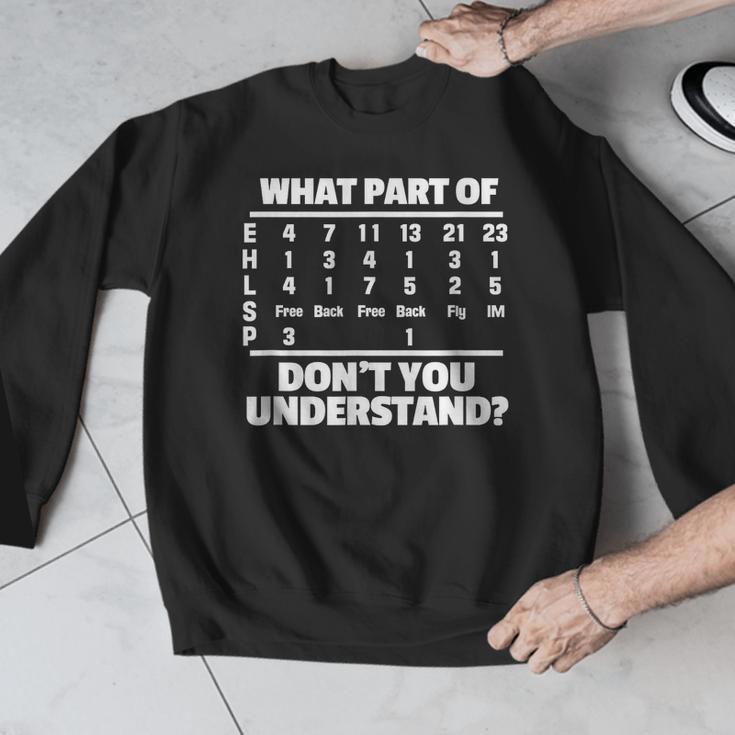 What Is Part Of Don't You Understand Swimming Swimmer Swimming Men Graphic Sweatshirt What Is Part Of Don't You Understand Swimming Swimmer Swimming Men Graphic Sweatshirt