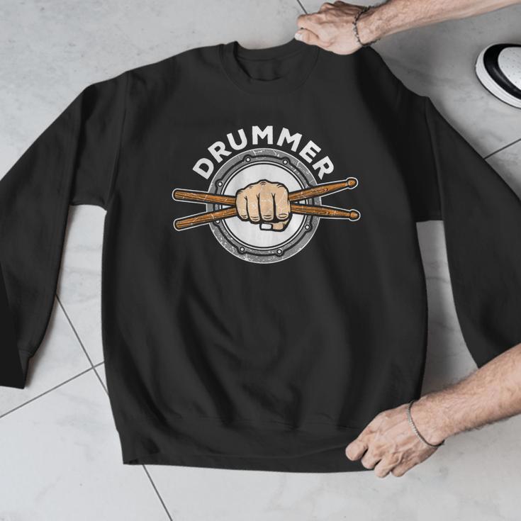 Percussion Drum Sticks Drummer Quote Drum Kit T-Shirt Men Graphic Sweatshirt