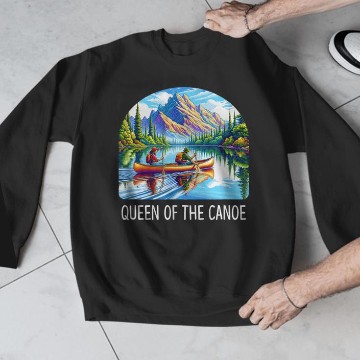 Queen Of The Canoe Canoeing Men Graphic Sweatshirt