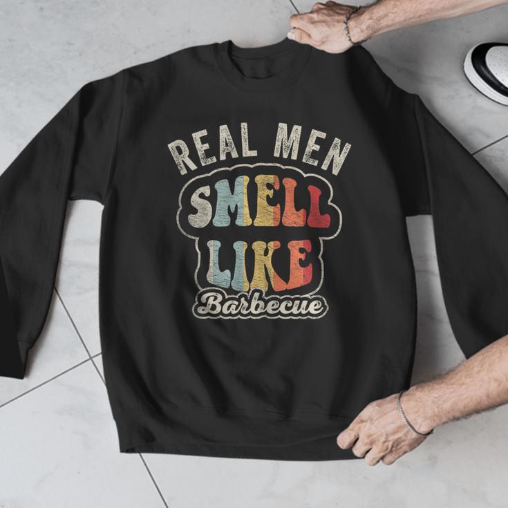 Real Men Smell Like Barbecue Grilling BBQ Dad Graphic Men Graphic Sweatshirt Real Men Smell Like Barbecue Grilling BBQ Dad Graphic Men Graphic Sweatshirt