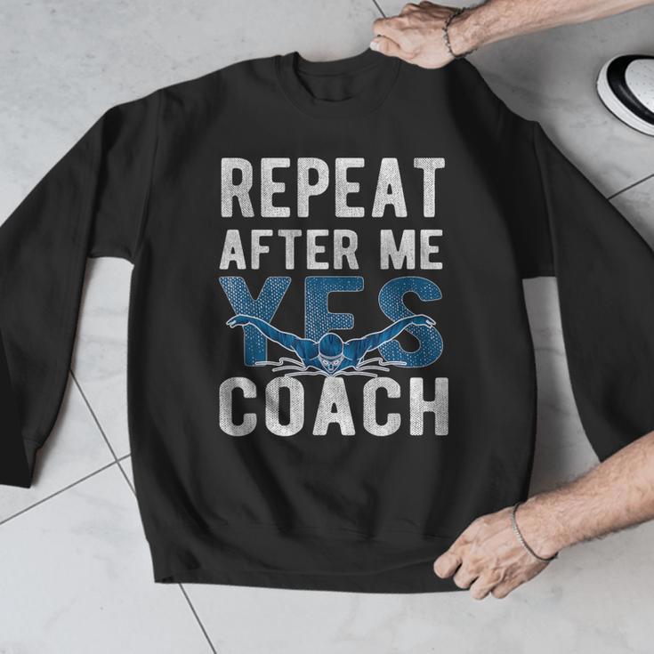 Repeat Yes Swim Coaching Swimming Coaches Men Graphic Sweatshirt Repeat Yes Swim Coaching Swimming Coaches Men Graphic Sweatshirt