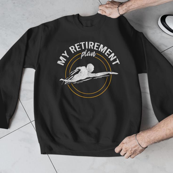 My Retirement Plan Swim Athlete Swimming Grandpa Swimmer Men Graphic Sweatshirt My Retirement Plan Swim Athlete Swimming Grandpa Swimmer Men Graphic Sweatshirt
