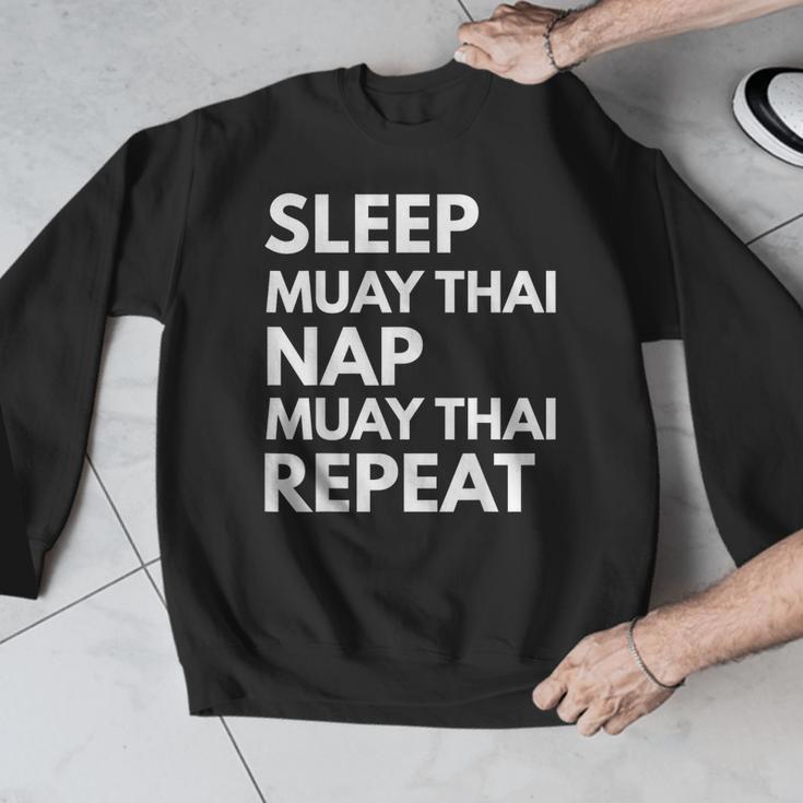 Sleep Nap Muay Thai Repeat Lover Martial Arts Men Graphic Sweatshirt Sleep Nap Muay Thai Repeat Lover Martial Arts Men Graphic Sweatshirt
