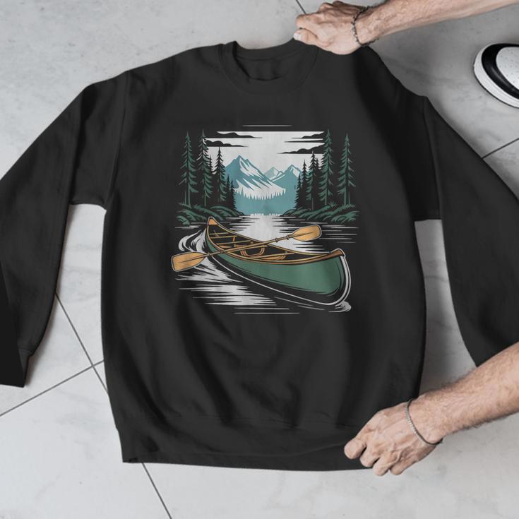 Solo Canoe Tourer Who Knows Every Rapid Campsite Portage Men Graphic Sweatshirt