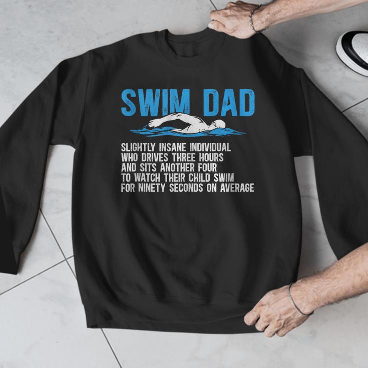 Swim Dad Definition Swimming Dad Of A Swimmer Father Men Graphic Sweatshirt