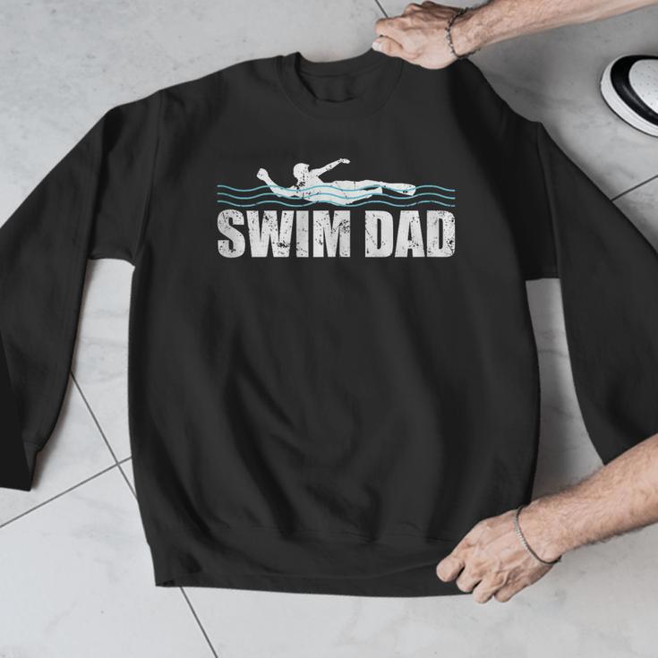 Swim Dad Support Swimming Father Sport Men Graphic Sweatshirt Swim Dad Support Swimming Father Sport Men Graphic Sweatshirt