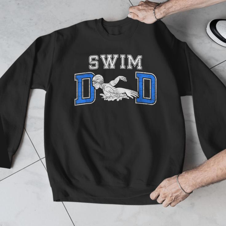 Swim Dad Of A Swimmer Dad Proud Swim Father Swimming Dad Men Graphic Sweatshirt