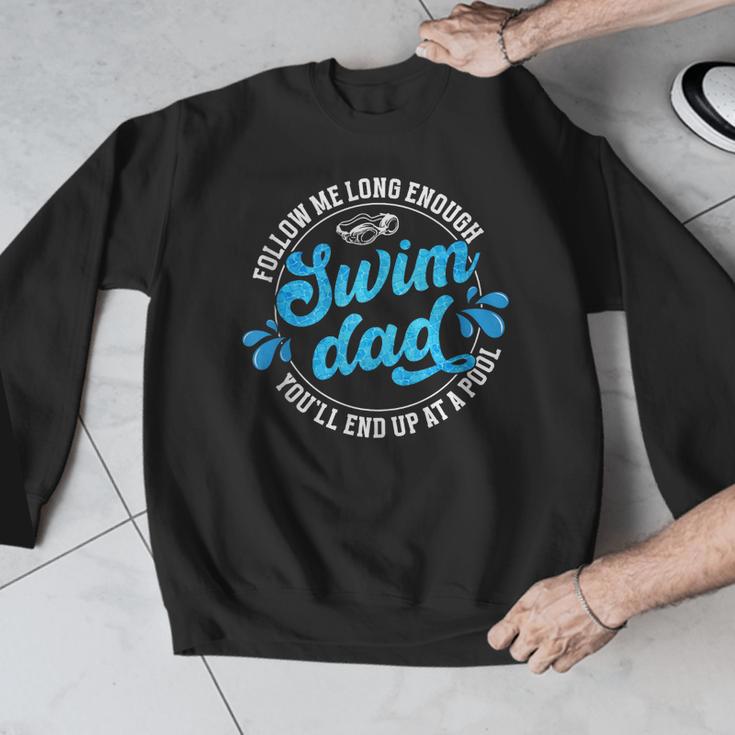 Swim Dad Dad Of A Swimmer Dad Swimming Father Men Graphic Sweatshirt Swim Dad Dad Of A Swimmer Dad Swimming Father Men Graphic Sweatshirt