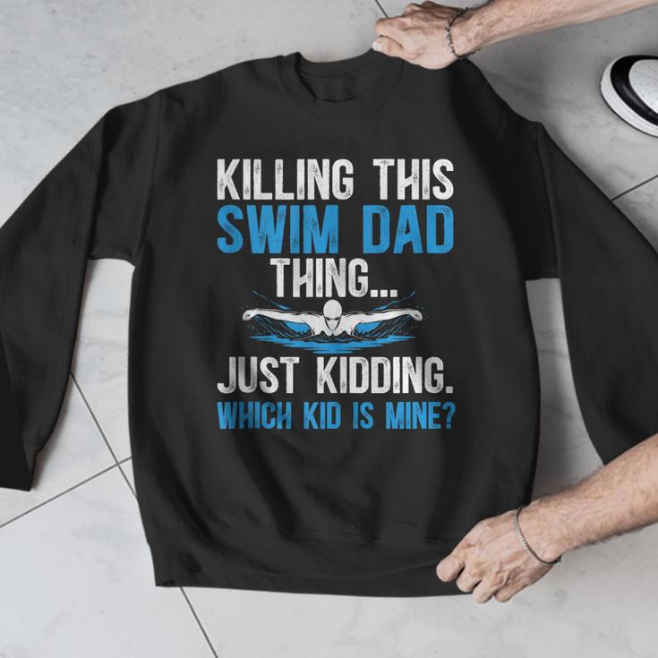 This Swim Dad Thing Swimming Dad Of A Swimmer Father Men Graphic Sweatshirt