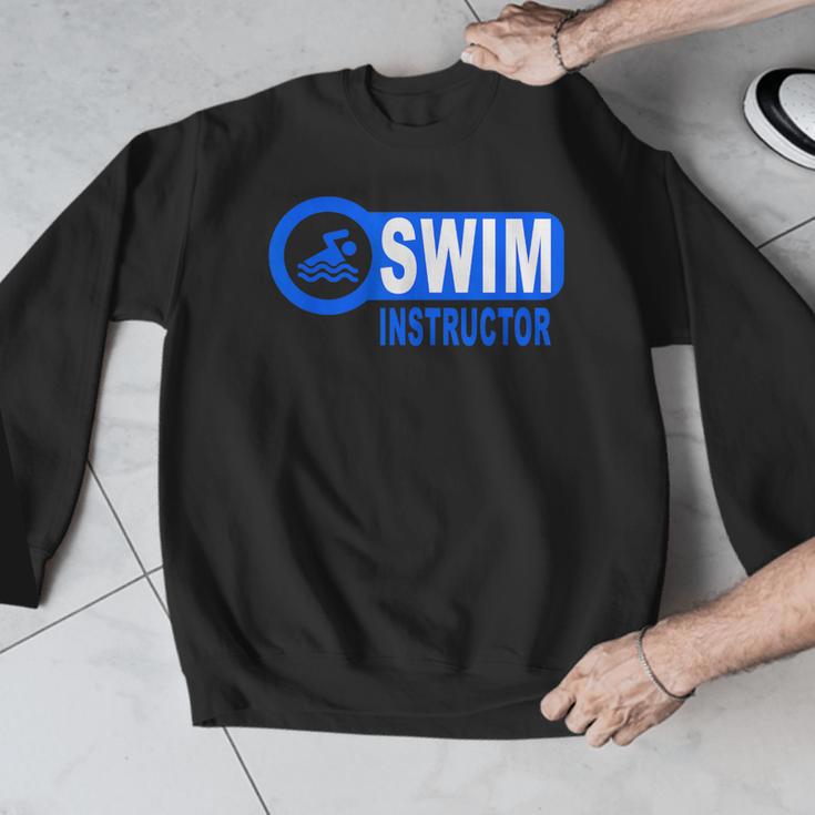 Swim Instructor Swimming Teacher Classes Men Graphic Sweatshirt