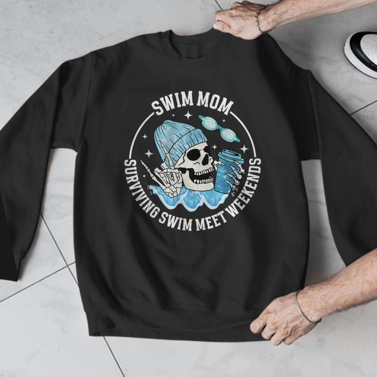 Swim Meets Swim Mom Of A Swimmer Mom Swim Mama Swimming Mom Men Graphic Sweatshirt