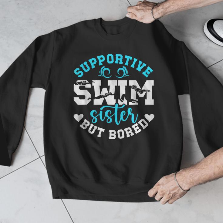 Swim Sister Supportive Swimming Sister Of A Swimmer Sis Men Graphic Sweatshirt Swim Sister Supportive Swimming Sister Of A Swimmer Sis Men Graphic Sweatshirt