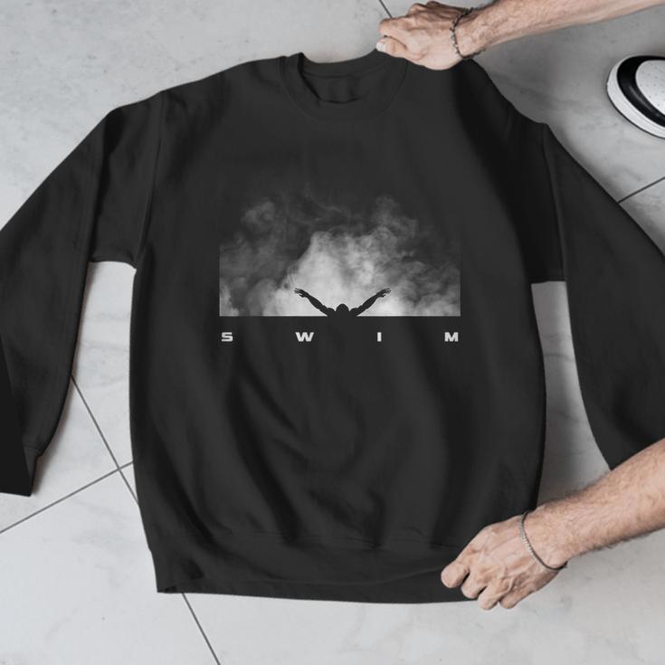 Swim Swimmer Swimming Men Graphic Sweatshirt Swim Swimmer Swimming Men Graphic Sweatshirt