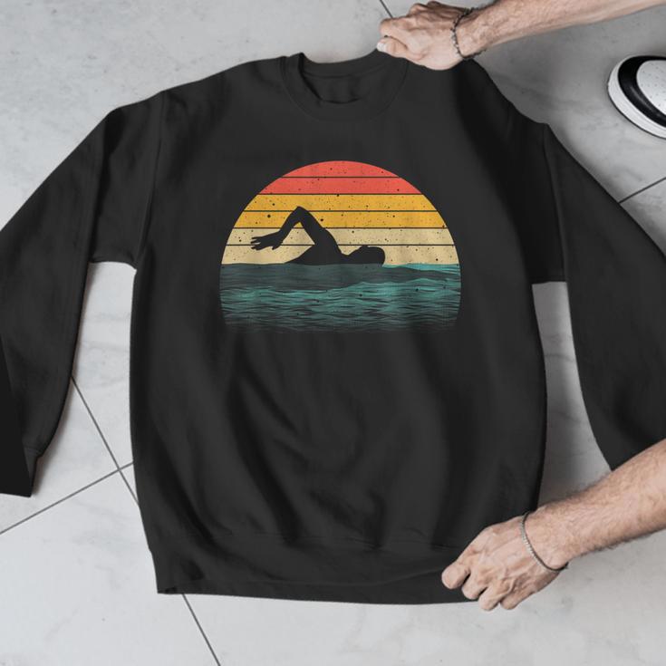 Swimming Art For Men Women Swim Coach Rescue Swimmer Men Graphic Sweatshirt