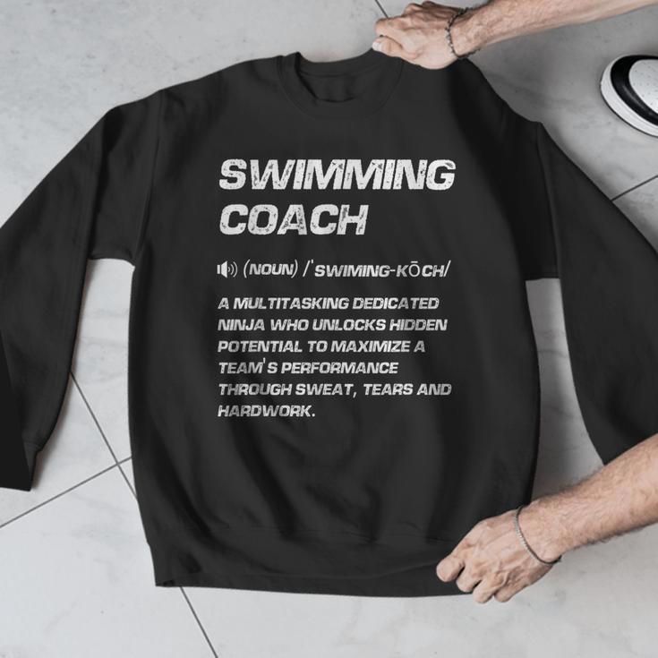 Swimming Coach Definition Swimming Instructor Men Graphic Sweatshirt Swimming Coach Definition Swimming Instructor Men Graphic Sweatshirt
