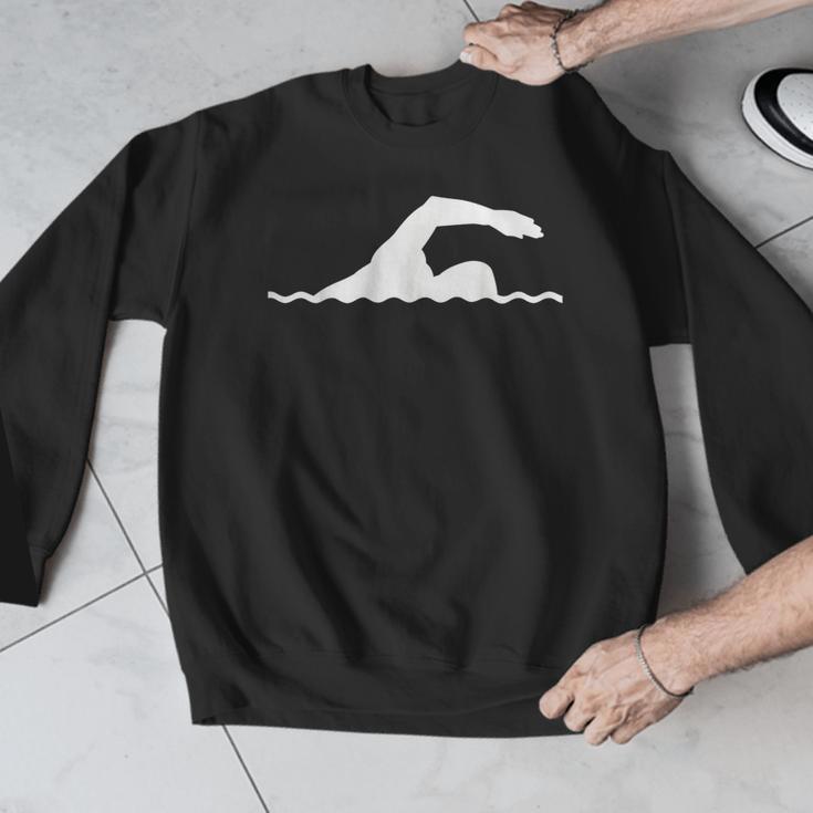 Swimming Float Men Graphic Sweatshirt Swimming Float Men Graphic Sweatshirt