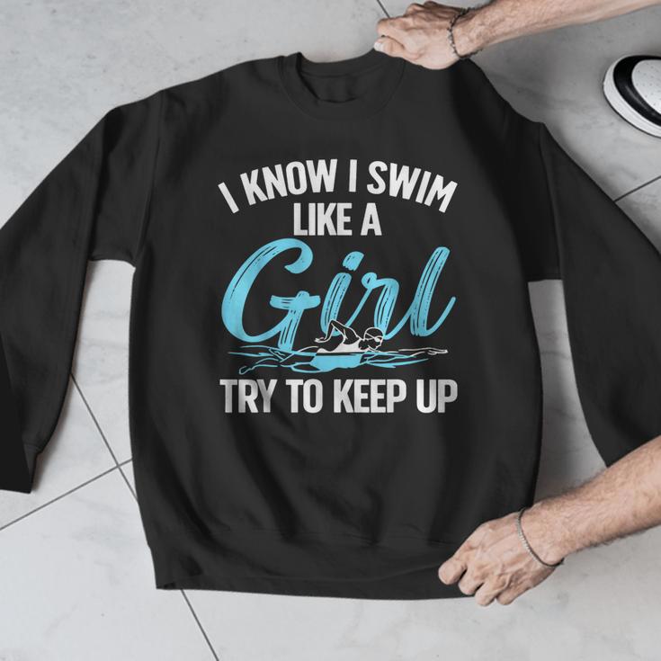 Swimming For Men Women Kids Swimmer Swim Lovers Men Graphic Sweatshirt