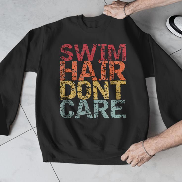Swimming Pool Diving Sport Swimmer Swim Hair Dont Care Men Graphic Sweatshirt Swimming Pool Diving Sport Swimmer Swim Hair Dont Care Men Graphic Sweatshirt
