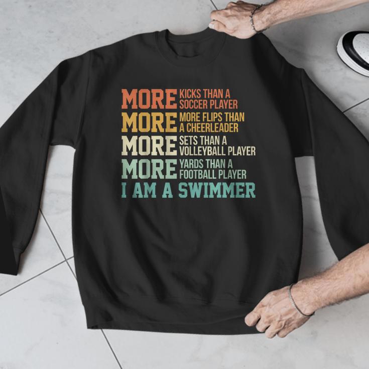 Swimming Saying Swim Swimmer Men Graphic Sweatshirt Swimming Saying Swim Swimmer Men Graphic Sweatshirt