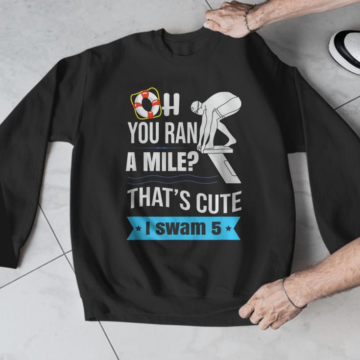 Swimming Saying For Swimmers Men Graphic Sweatshirt