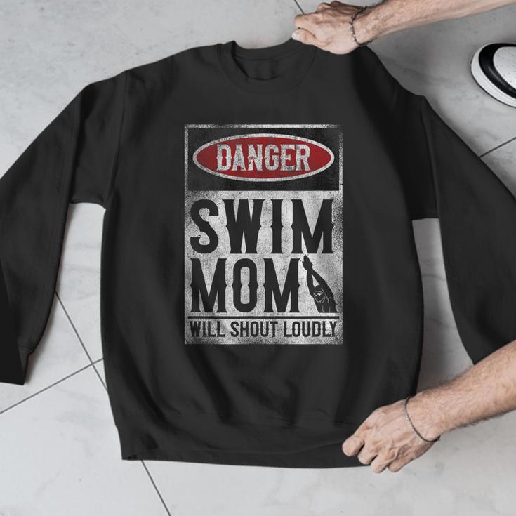 Swimming Swimmer DANGER Swim Mom Men Graphic Sweatshirt Swimming Swimmer DANGER Swim Mom Men Graphic Sweatshirt