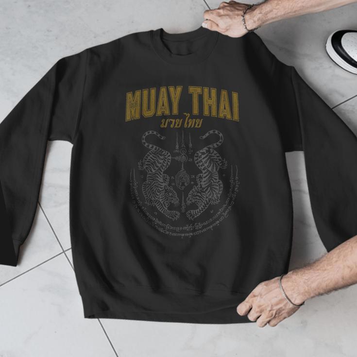 Twin Tiger Sak Yant Muay Thai Men Graphic Sweatshirt Twin Tiger Sak Yant Muay Thai Men Graphic Sweatshirt