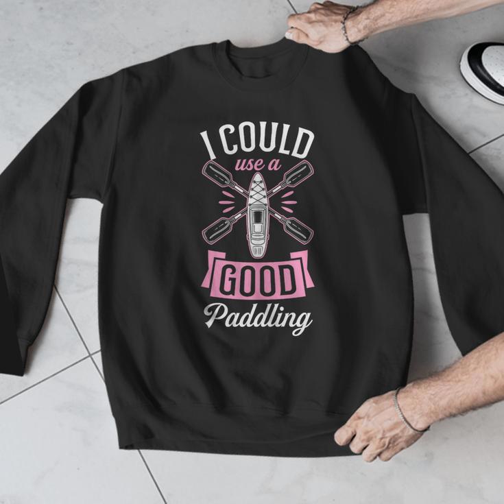 I Could Use A Good Paddling River Lake Canoe Kayak Men Graphic Sweatshirt