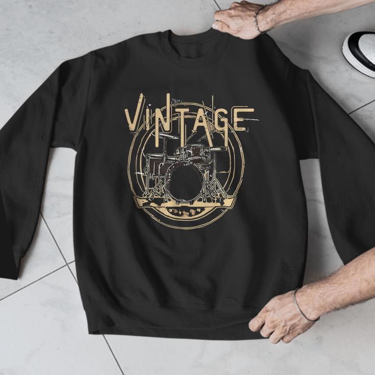 Vintage Drum Kit Men Graphic Sweatshirt Vintage Drum Kit Men Graphic Sweatshirt