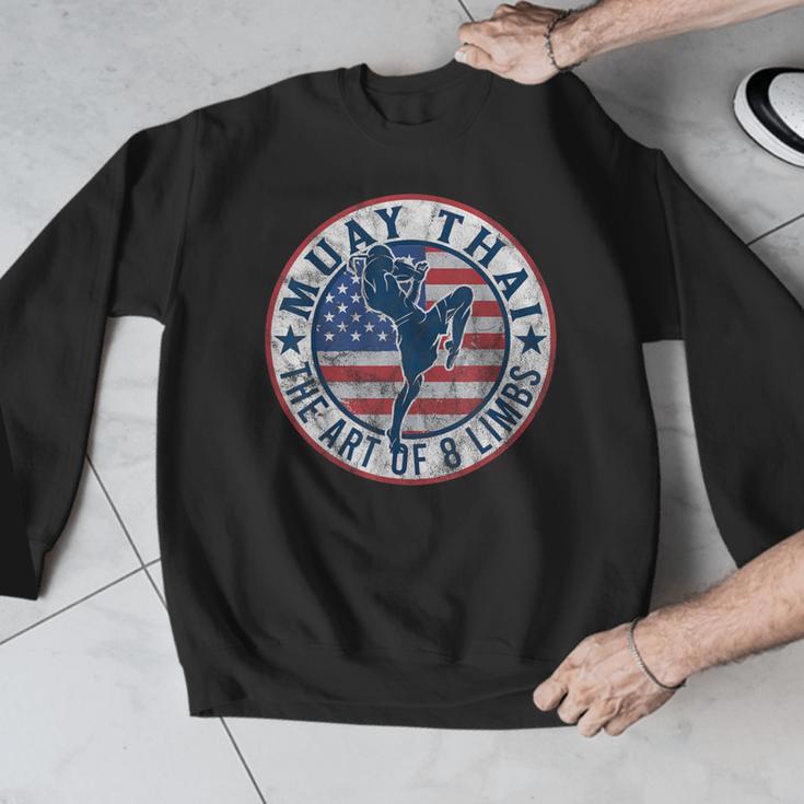 Vintage Muay Thai Karate Boxing Mixed Martial Arts Men Graphic Sweatshirt Vintage Muay Thai Karate Boxing Mixed Martial Arts Men Graphic Sweatshirt