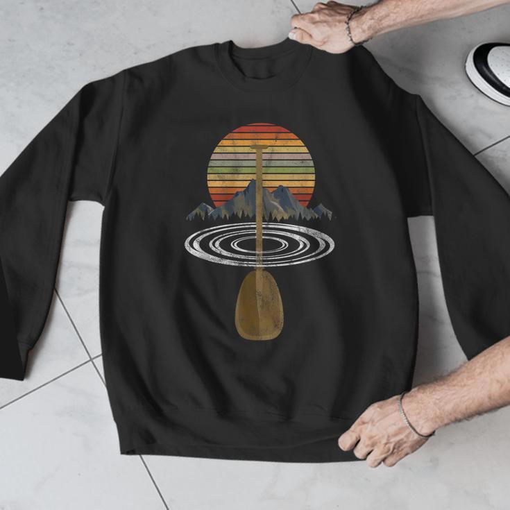 Vintage Retro Canoe Paddle & Mountains Rafting Men Graphic Sweatshirt Vintage Retro Canoe Paddle & Mountains Rafting Men Graphic Sweatshirt