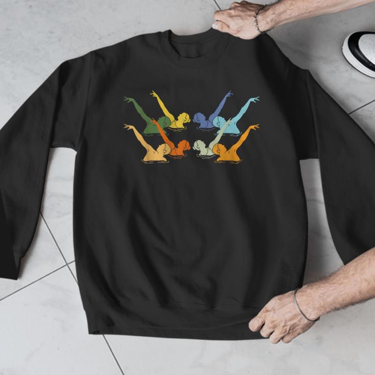 Vintage Synchronized Swimming Artistic Swimming Men Graphic Sweatshirt
