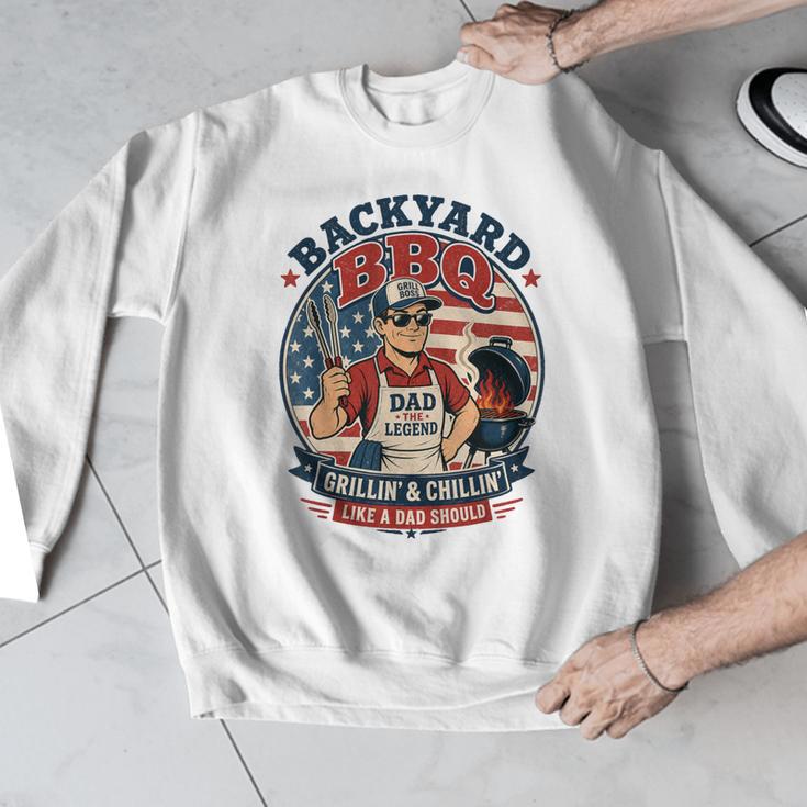 Backyard BBQ Dad Grill Boss Patriotic Fourth Of July Barbecu Men Graphic Sweatshirt Backyard BBQ Dad Grill Boss Patriotic Fourth Of July Barbecu Men Graphic Sweatshirt