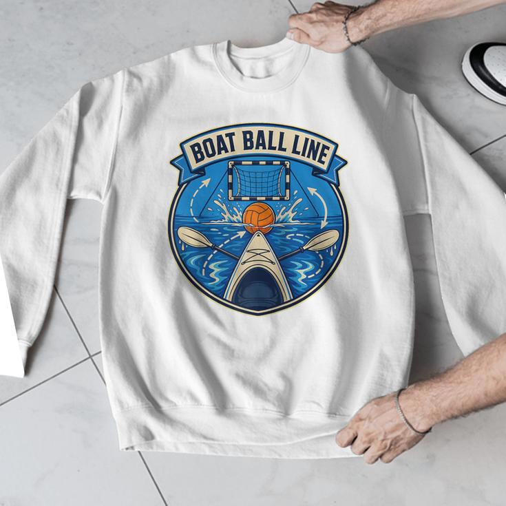 Boat Ball LINE Kayak Polo Canoe Team Raglan Baseball Tee Men Graphic Sweatshirt