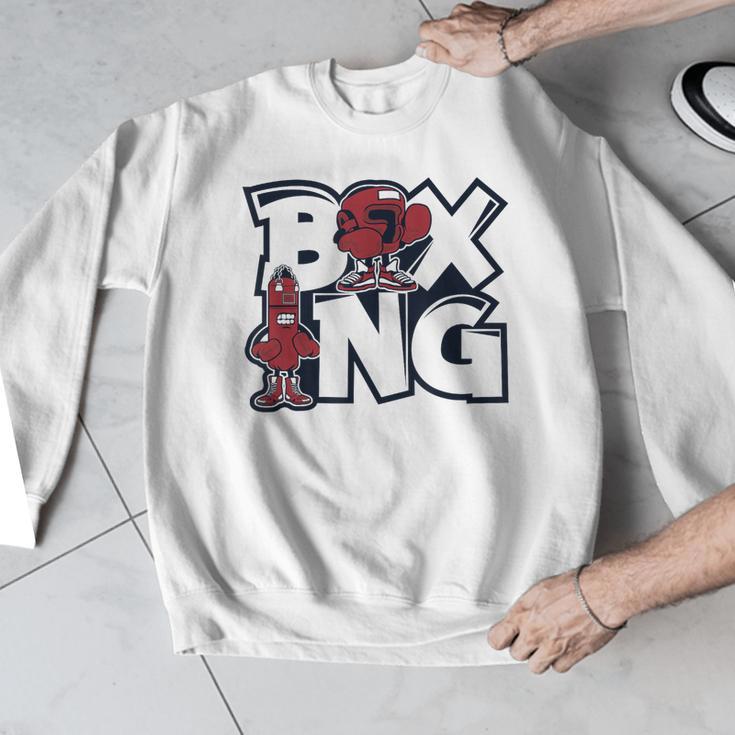 Boxing Professional Boxer Muay Thai Kickboxer Fan Boxing Men Graphic Sweatshirt