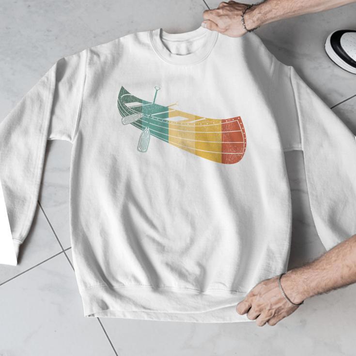 Canoe Canoeing Retro Vintage Men Graphic Sweatshirt