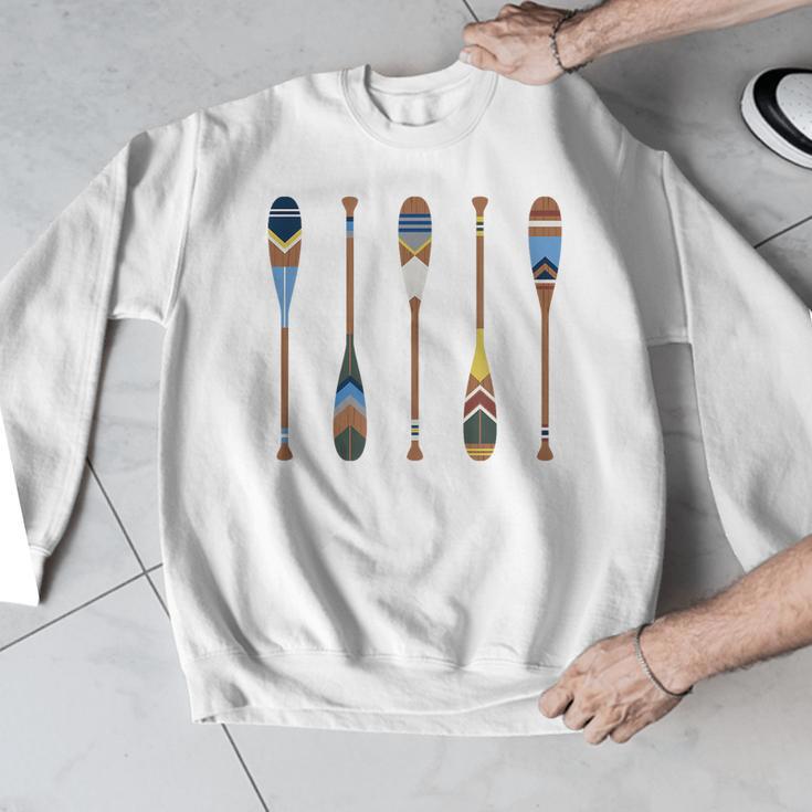 Colorful Painted Oars Paddle Nautical CanoeShirt Men Graphic Sweatshirt Colorful Painted Oars Paddle Nautical CanoeShirt Men Graphic Sweatshirt