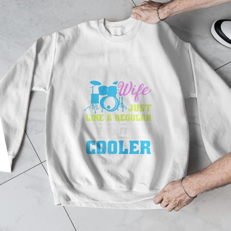 Cool Drum Kit Percussionist Drummer Wife Quote Image T-Shirt Men Graphic Sweatshirt Cool Drum Kit Percussionist Drummer Wife Quote Image T-Shirt Men Graphic Sweatshirt