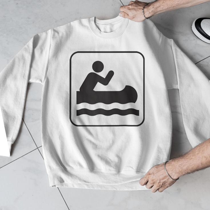 Cool Outdoor Water Sport Canoe Raglan Baseball Tee Men Graphic Sweatshirt