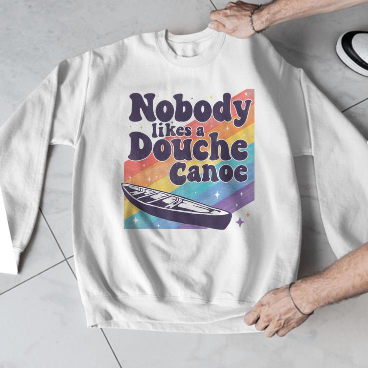 Don’t Be a Douche Canoe Saying Men Graphic Sweatshirt