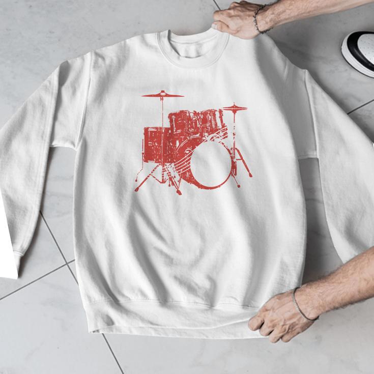 Drum Kit Drummer Band Musical Instrument Rock Music Men Graphic Sweatshirt Drum Kit Drummer Band Musical Instrument Rock Music Men Graphic Sweatshirt