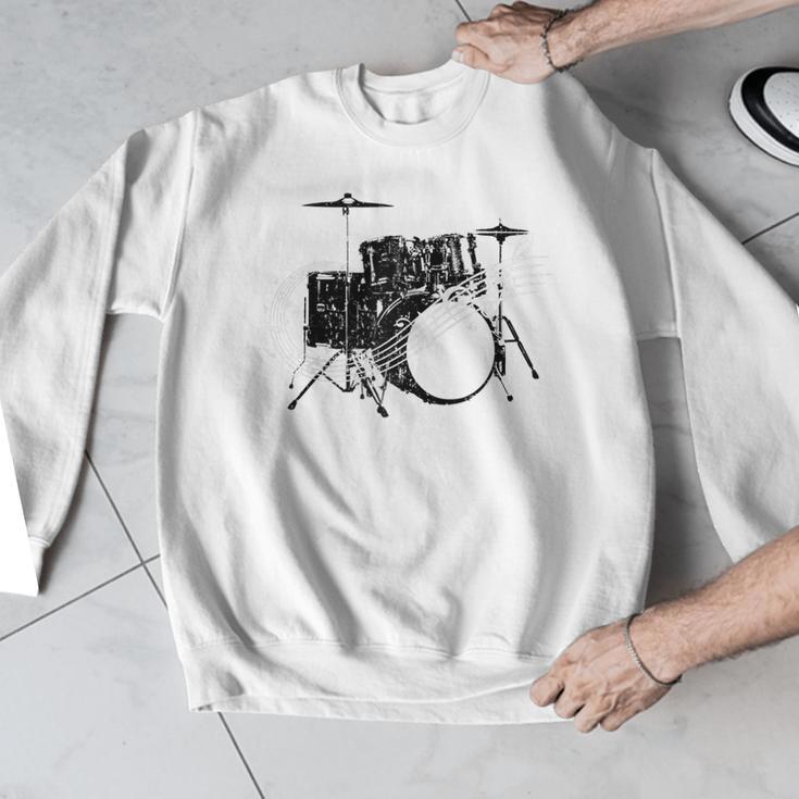 Drum Kit Drummer Band Musical Instrument Rock Music Raglan Baseball Tee Men Graphic Sweatshirt Drum Kit Drummer Band Musical Instrument Rock Music Raglan Baseball Tee Men Graphic Sweatshirt