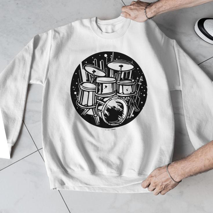 Drum Kit Drums Sweatshirt Men Graphic Sweatshirt